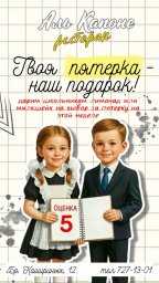 Подарок школьникам за пятерку в дневнике